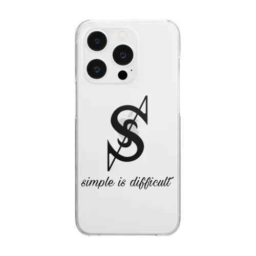 s.i.d.  simple is difficult Clear Smartphone Case