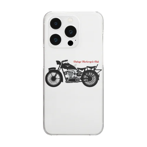 VINTAGE MOTORCYCLE CLUB Clear Smartphone Case