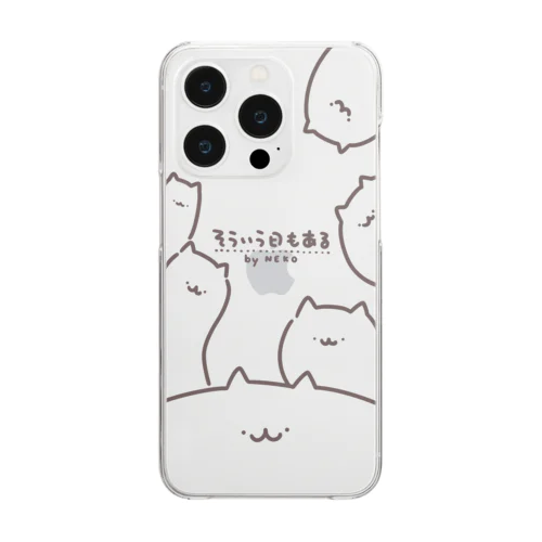 ねこのようなもの Clear Smartphone Case