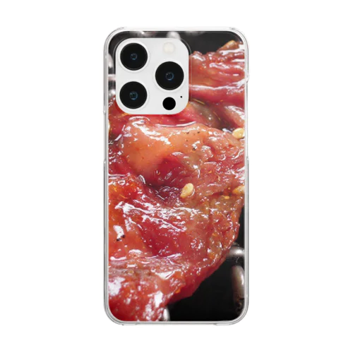 【フルグラフィック】焼肉♪230503 Clear Smartphone Case