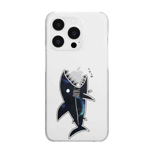 サメ(宇宙) Clear Smartphone Case