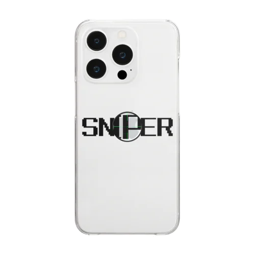 SNIPER(英字＋１シリーズ) クリアスマホケース