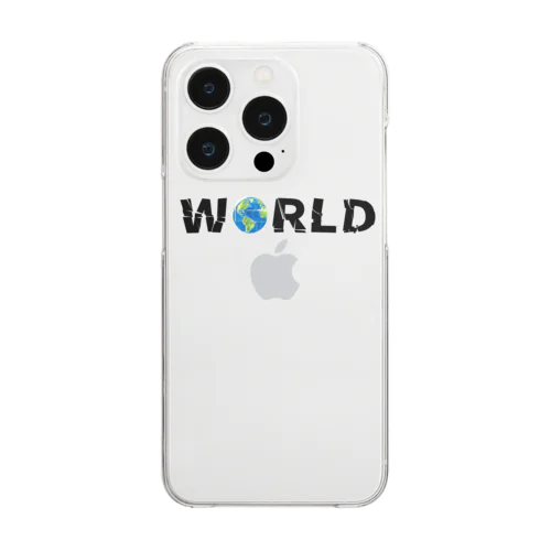 WORLD(英字＋１シリーズ) Clear Smartphone Case