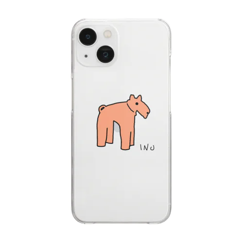 はにわどうぶつえん　INU Clear Smartphone Case