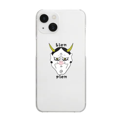 鼻炎ぴえん般若🥺 Clear Smartphone Case