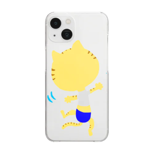 ねこくんとダンス Clear Smartphone Case