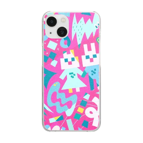 Kitty and Bunny Clear Smartphone Case