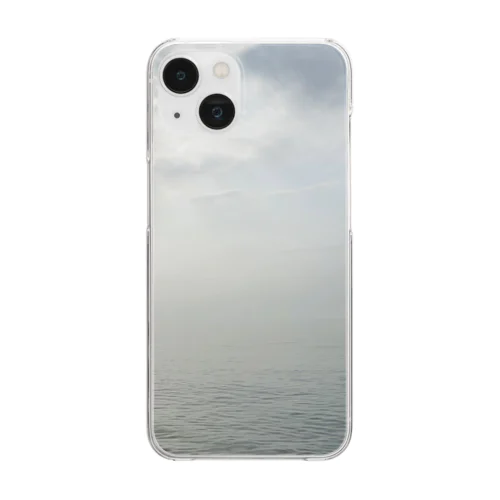 空と海が曖昧な世界 Clear Smartphone Case