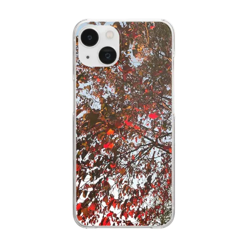 201910181619002　桜の紅葉 Clear Smartphone Case