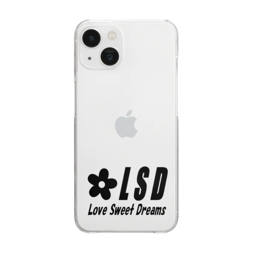 LSDフルロゴ　黒 Clear Smartphone Case