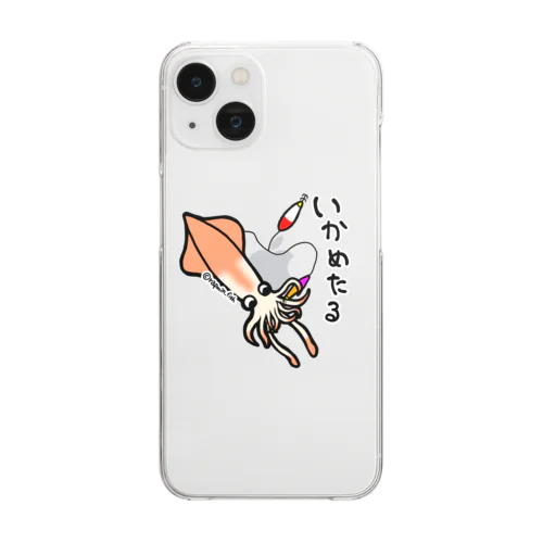 釣り好き☆イカメタル Clear Smartphone Case