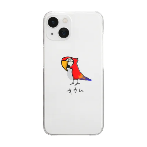 鳥ちゃんシリーズ☆オウムさん Clear Smartphone Case