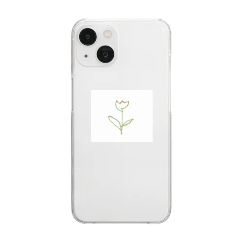 虹色 Tulip Clear Smartphone Case