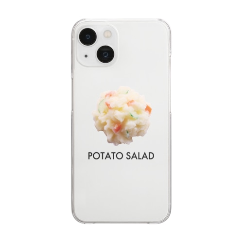 ポテトサラダ（POTATO SALAD／黒文字） Clear Smartphone Case