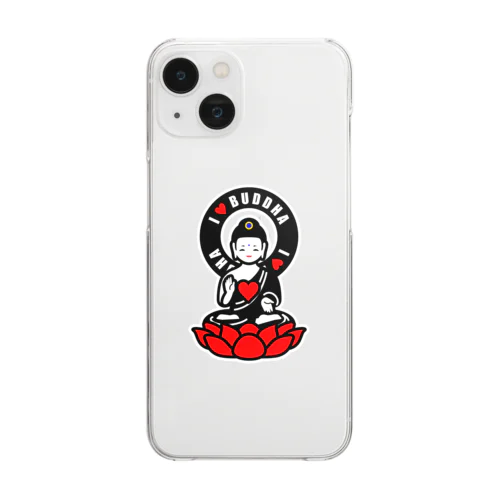 I ♡ BUDDHA Clear Smartphone Case