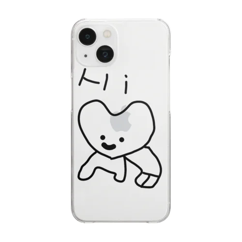 しんぞうくん Clear Smartphone Case