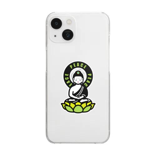 PEACE BUDDHA Clear Smartphone Case