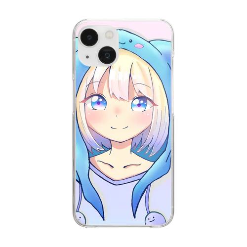 猫耳パーカー少女 Clear Smartphone Case