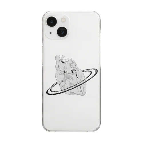 心臓土星 Clear Smartphone Case