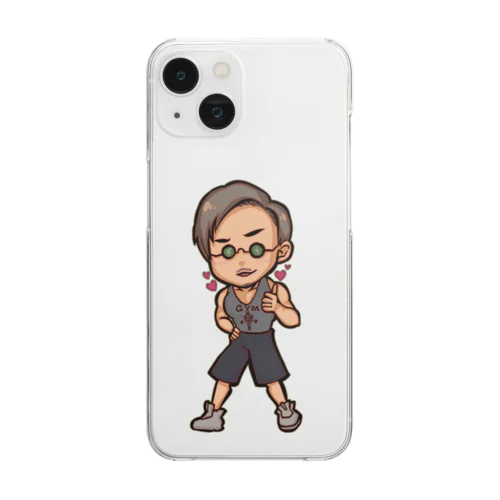 TJ キャラクターイラスト Clear Smartphone Case