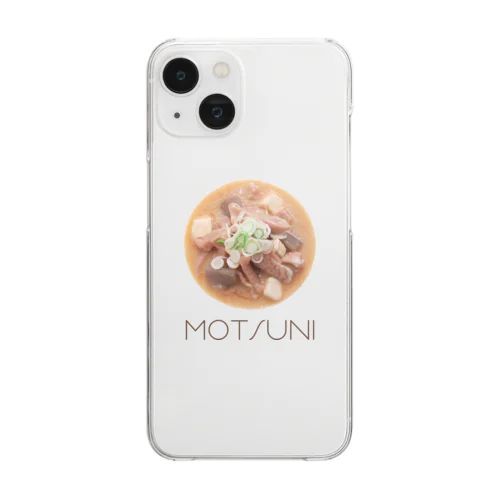 もつ煮（MOTSUNI） Clear Smartphone Case