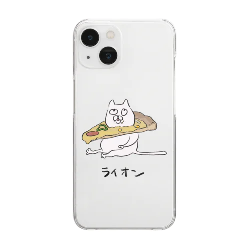 ライオン Clear Smartphone Case