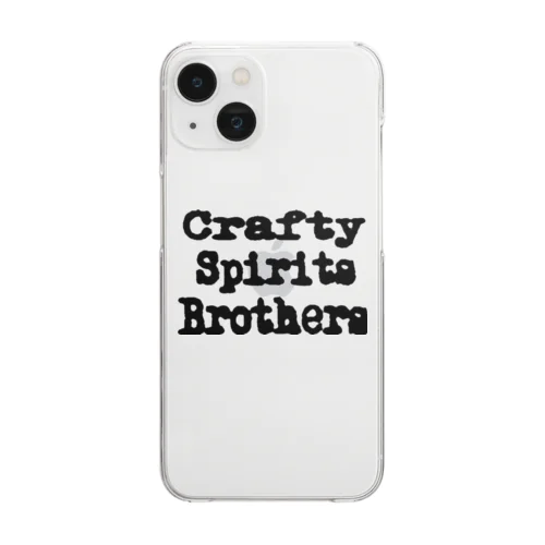 CRAFTY SPIRITS BROTHERS  クリアスマホケース