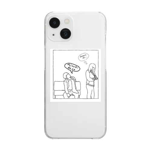 DAMARESHI(白) Clear Smartphone Case