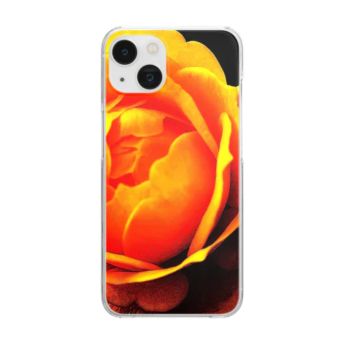 Yellow Rose Clear Smartphone Case