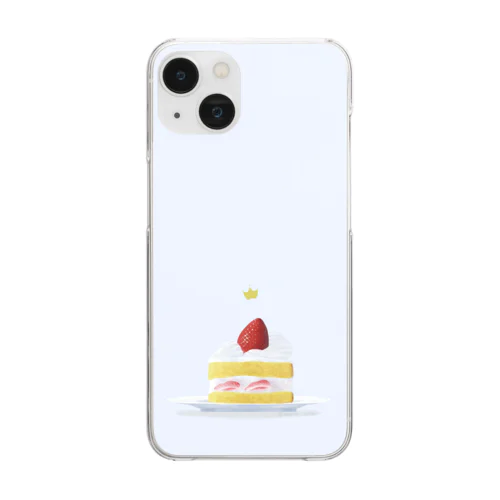 ケーキの王様 Clear Smartphone Case