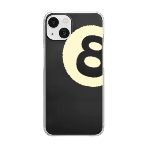 8-ball♪単体♪221202 Clear Smartphone Case