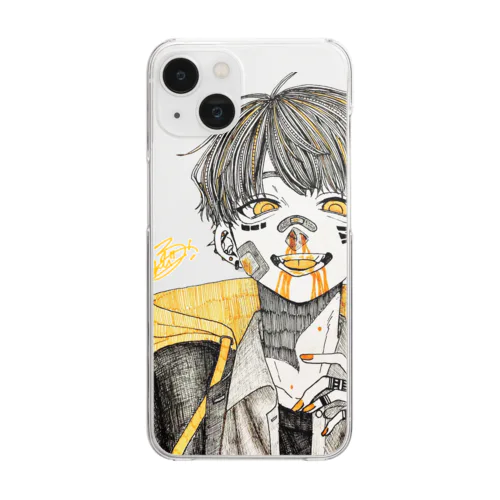 言語組「虚言」 shop Clear Smartphone Case