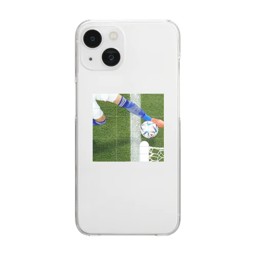 線出てない サッカー日本代表2022Wカップ Clear Smartphone Case