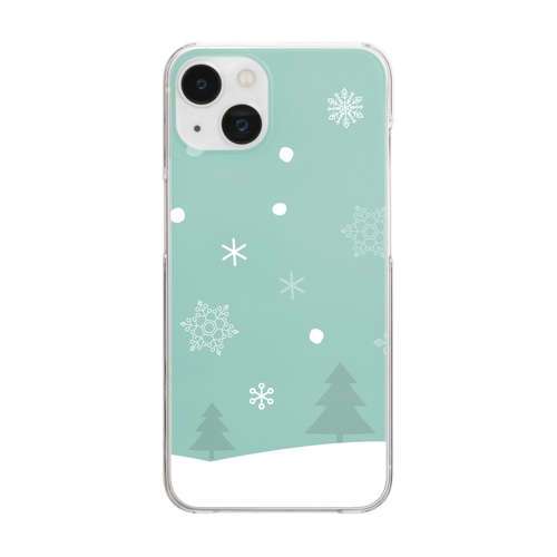 雪の結晶22 Clear Smartphone Case