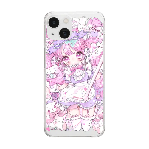 クリアiPhoneケース♡うさメイド Clear Smartphone Case