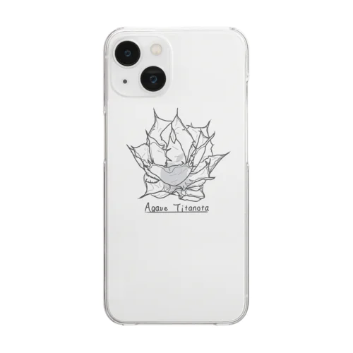 アガベ　チタノタ Clear Smartphone Case