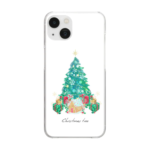 クリスマス18 ホワイト Clear Smartphone Case