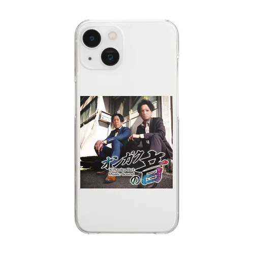 金属バットのMusic Sound_クリアスマホケース Clear Smartphone Case