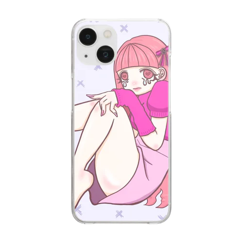 うるうるちゃん Clear Smartphone Case