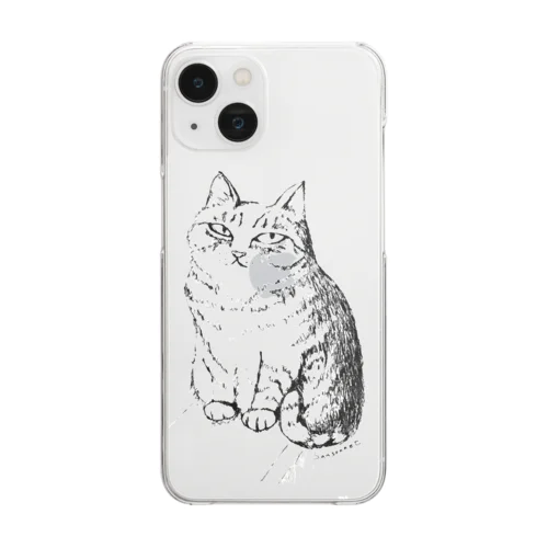猫のウサコちゃん Clear Smartphone Case
