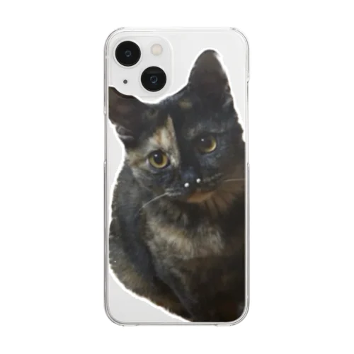 サビ猫くう Clear Smartphone Case