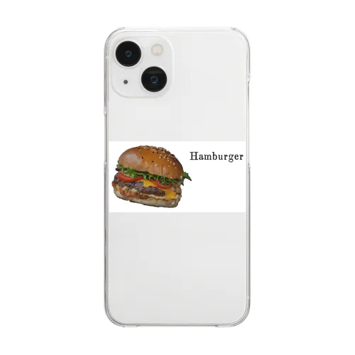 ハンバーガー Clear Smartphone Case