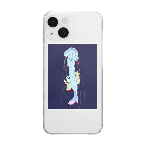 クラゲ Clear Smartphone Case