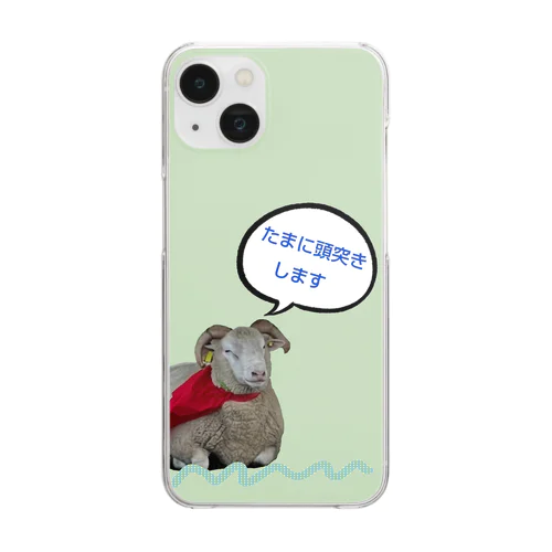 オス羊のハニーちゃん Clear Smartphone Case