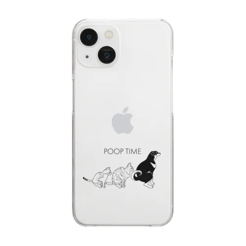 POOP TIME Clear Smartphone Case