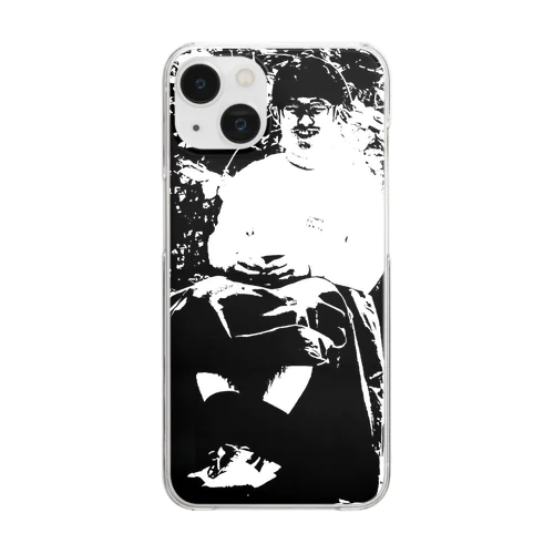 Black &White guys Clear Smartphone Case