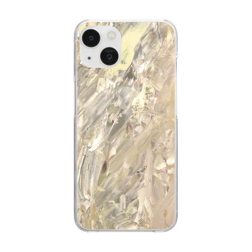 【ebisu】Beige Clear Smartphone Case