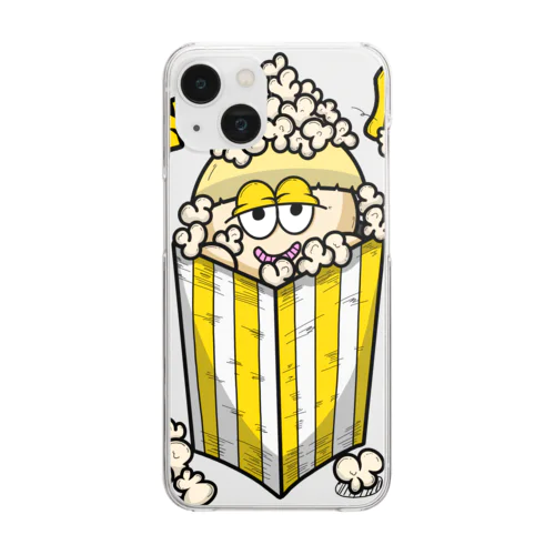 NEMURIN popcorn Clear Smartphone Case