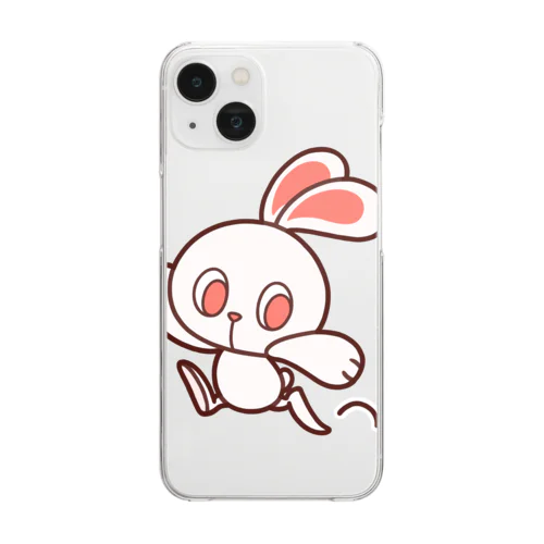 ぽっぷらうさぎ(じゃんぷ！) Clear Smartphone Case