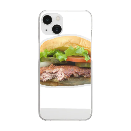 アメリカのハンバーガー Clear Smartphone Case